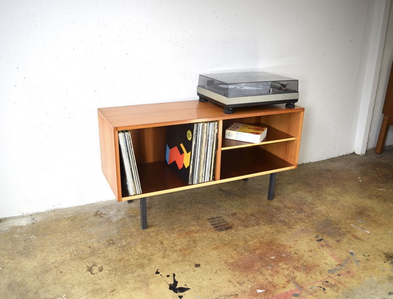 Image 1 of 1960s Vintage Vinyl Records Cabinet Sideboard Cabinet
