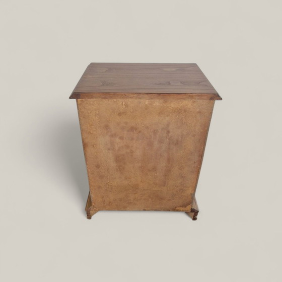 Image 1 of Bijzettafel van eiken- en grenenhout - Midden 20e eeuw