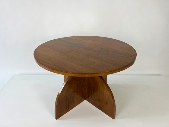 Modernist / Art Deco walnut occasional side table, circa 1930-50 – Wood (photo 3 of 8)