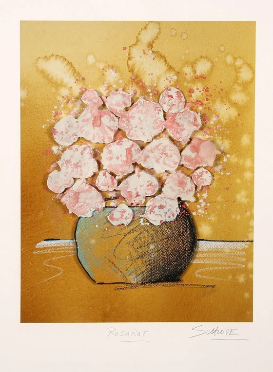 Image 1 of Schlote, Wilhelm - Rosarot - 3D construction - signed by hand