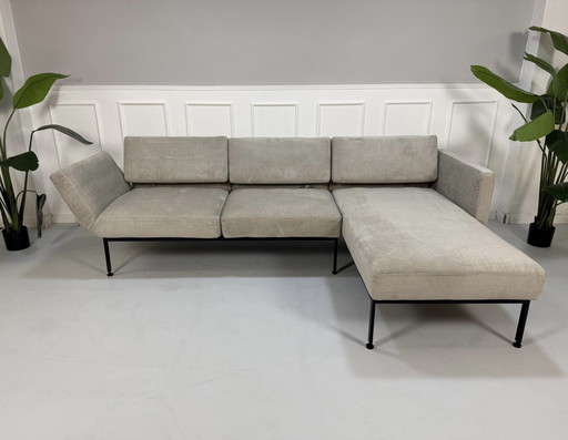 Brühl Roro Soft Sofa Stoff Grau Garnitur Schlafsofa Ecksofa