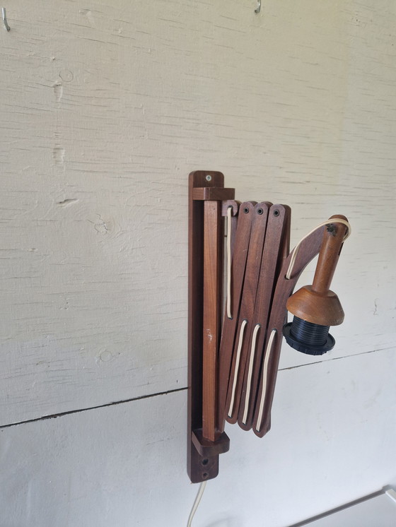 Image 1 of Lampe à ciseaux hollandaise en teck