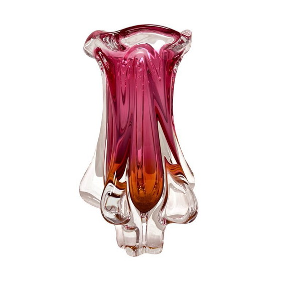 Image 1 of Vase "Tulip" by J. Hospodka, Chřibská Sklárna, Czechoslovakia 1960s
