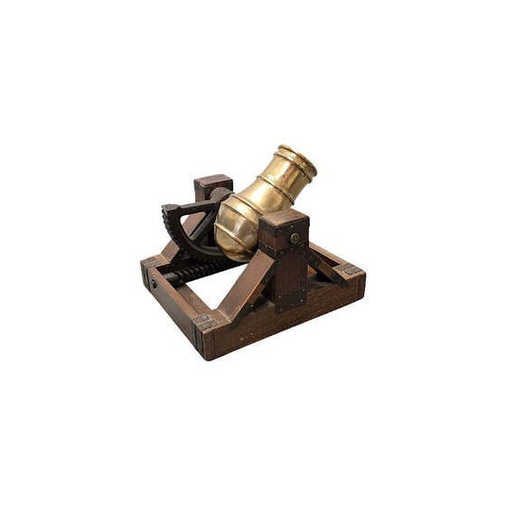 Vintage model of the Bombarda Leonardo Da Vinci, 70s/80s – Decorative Objects, Brass, Wood (photo 3 of 6)