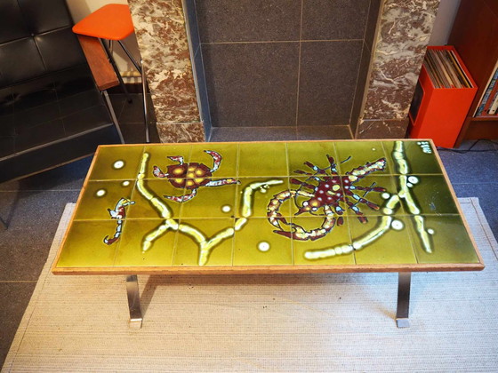 Image 1 of Table basse vintage en céramique, Design By Adri, 1960s
