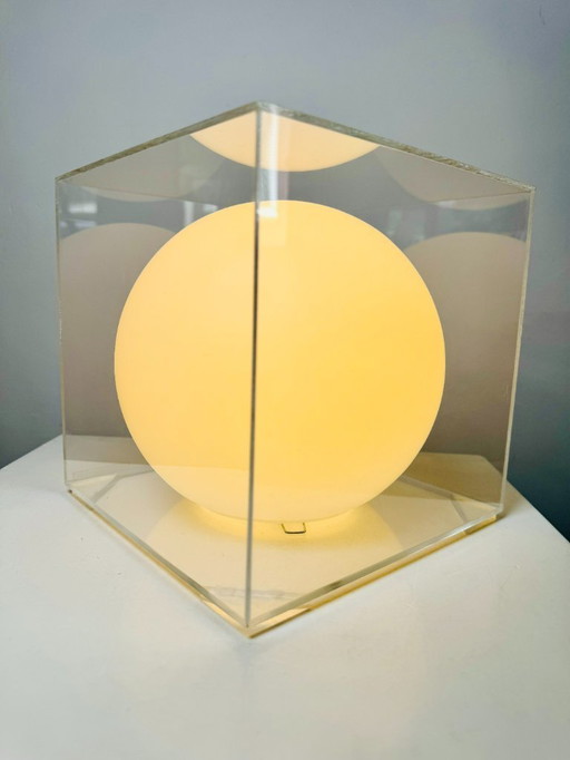 Cube & Sphere table lamp by Harco Loor for Harco Loor Design, The Netherlands, 1980s