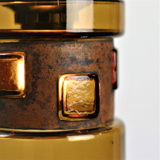 Image 1 of Nanny Still for RAAK Amsterdam | Set of 3 Amber Glass Pendant Lamps | 1960s