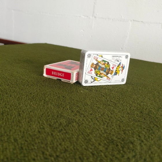 Image 1 of Unique and Rare 1950s Green Brothers 'Foldable' Directors' Chairs Bridge Table Set