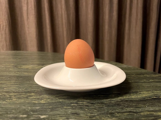 Image 1 of 5 Egg cups - Rosenthal Suomi Weiss - Square - Ø 13,2 cm - h 2,6 cm, Porcelain White