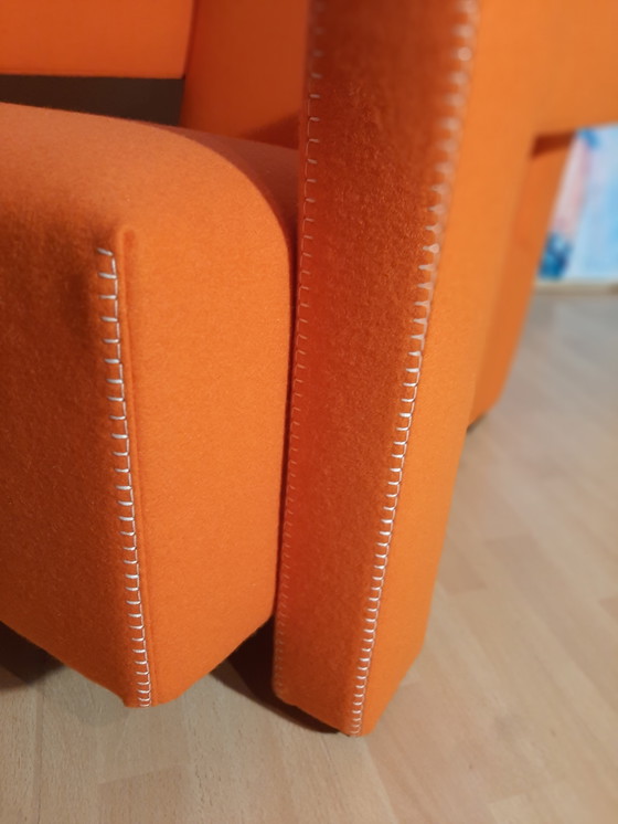 Image 1 of Cassina Utrecht 637 Nuovo mai usato in panno di lana Ruggine arancione (Serie 13L) Punto cavallo