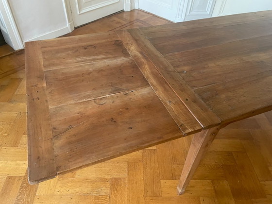 Image 1 of Mesa extensible Mesa de comedor Mesa Madera de cerezo Antigua Francesa