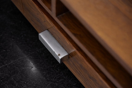 Image 1 of Vintage Mid-Century Scandinavian Modern Ambassador Console with Mirror from Fröseke Nybrofabriken Ab, 1970s, Set of 2