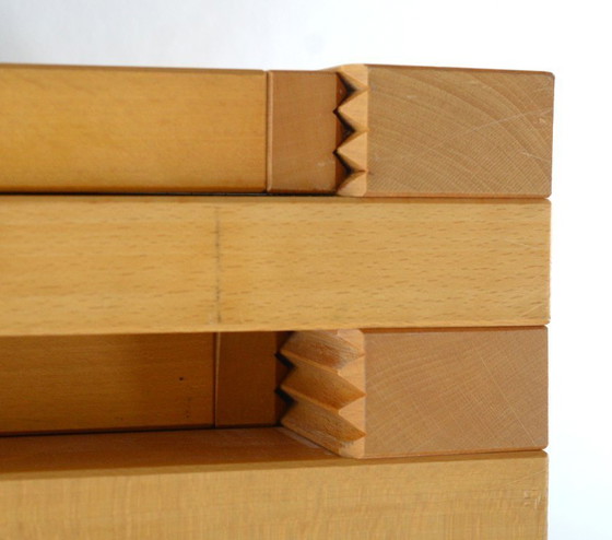 Image 1 of Modulaire beuken eettafel 70x70 door Bernard Vuarnesson 