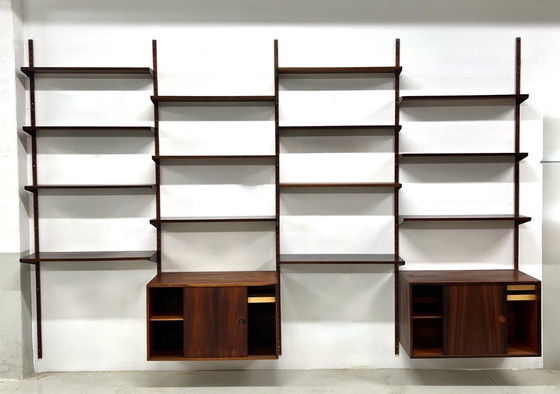 Image 1 of Sistema a parete modulare in palissandro di Kai Kristiansen per Feldballes