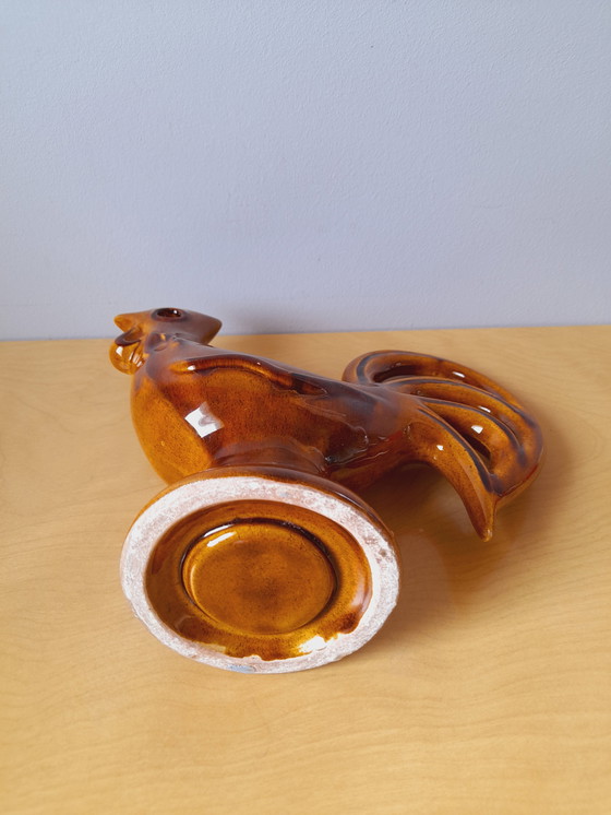 Image 1 of Keramische Haan Spade Bloemen 1960