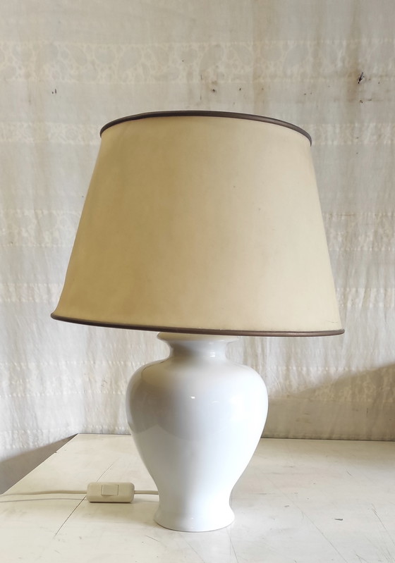 Image 1 of Lampvoet van Limoges-porselein - midden 20e eeuw
