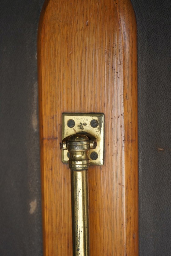 Image 1 of Antique Oak Folio Stand from Bunyard of London, 1890s