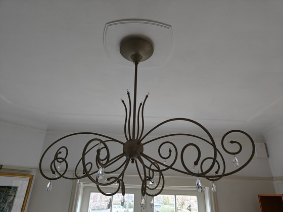 Image 1 of Lampadario Florence, nichel opaco, design Ben Demmers
