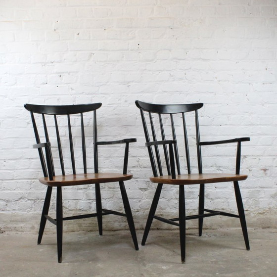 Image 1 of Coppia di sedie da ponte in stile scandinavo vintage