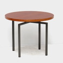 Vintage Mid - Century Round Side Table Coffee Table in Teak, 1960s
