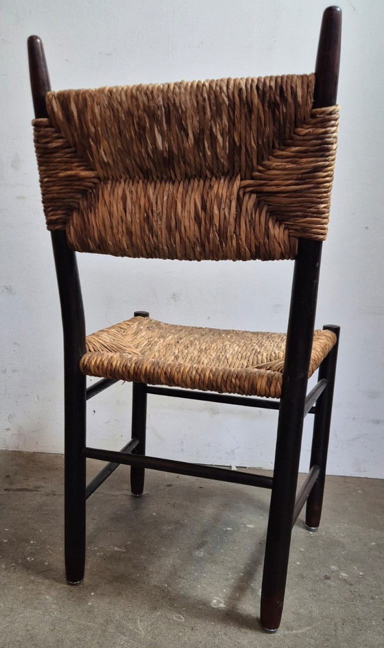 Image 1 of Charlotte Perriand Rieten Eetkamerstoelen