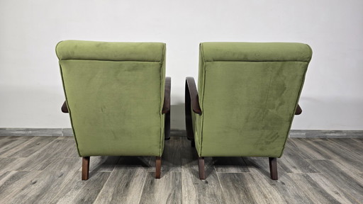 Set of Lounge Chairs by Jindrich Halabala