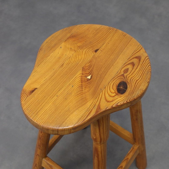 Image 1 of Pair of Barstools in Pinewood, 1970s