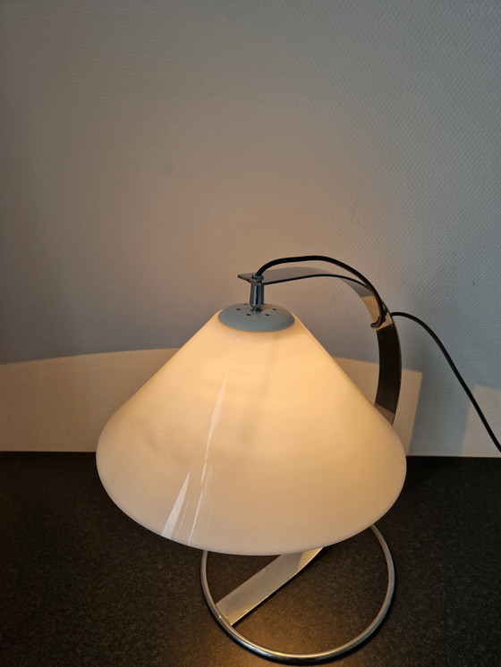 Image 1 of Vintage Raak table lamp design chrome tropic dresser lamp