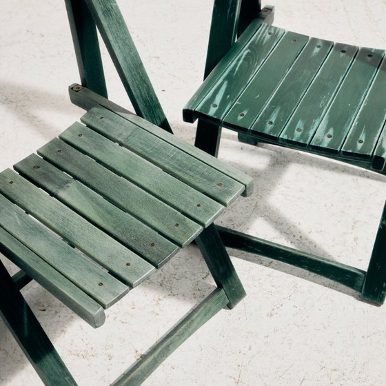 Image 1 of MK9855 Beech chair by Aldo Jacober for Alberto Bazzani, Set of 2