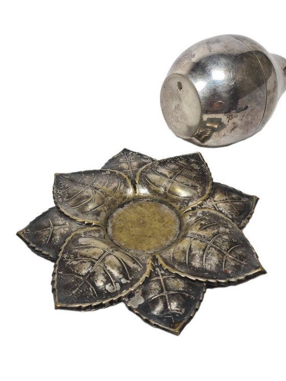 Art Deco Cabaret uit Szandrik, Hongarije, jaren dertig – Tafelaccessoires, Glass, Metal (photo 7 of 12)