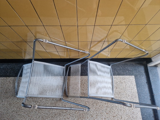 Image 1 of Set di 2 sedie vintage IKEA "Melker" Spaghetti - Lisa Norinder (anni '90) Design classico