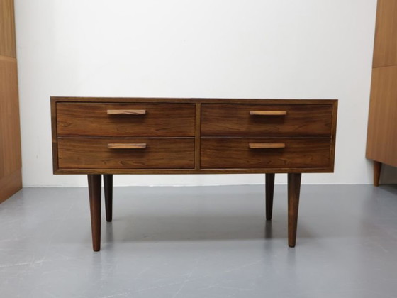 Vintage chest of drawers / rosewood / 4 drawers / Kai Kristiansen Denmark, Scandinavian (photo 4 of 5)