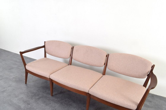 Norwegian Teak Sofa by Fredrik A. Kayser & Adolf Relling for Arnestad Bruk, 1950s – 3-5 seaters, Wood, Wool (photo 16 of 19)