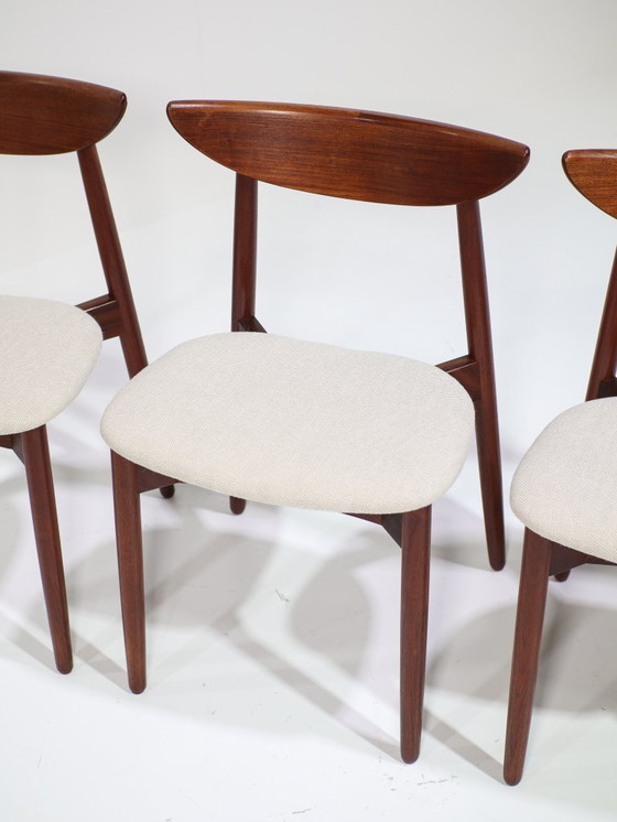 Image 1 of 6 sedie da pranzo Harry Østergaard in legno di teak, danesi, anni '60