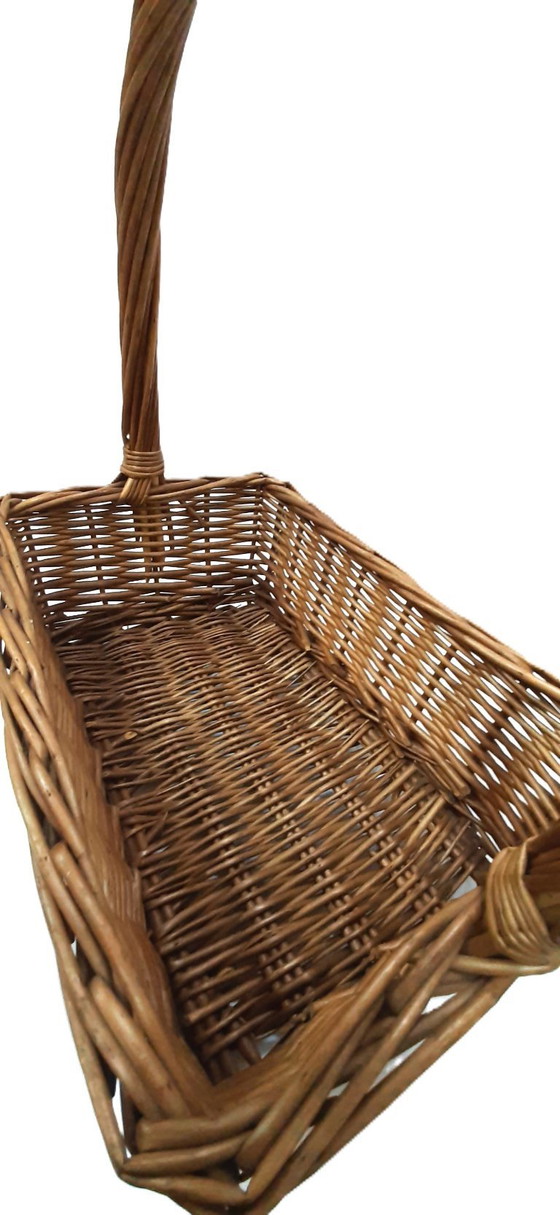 Image 1 of Vintage Large Wicker Basket 35 x 45 x 20 cm