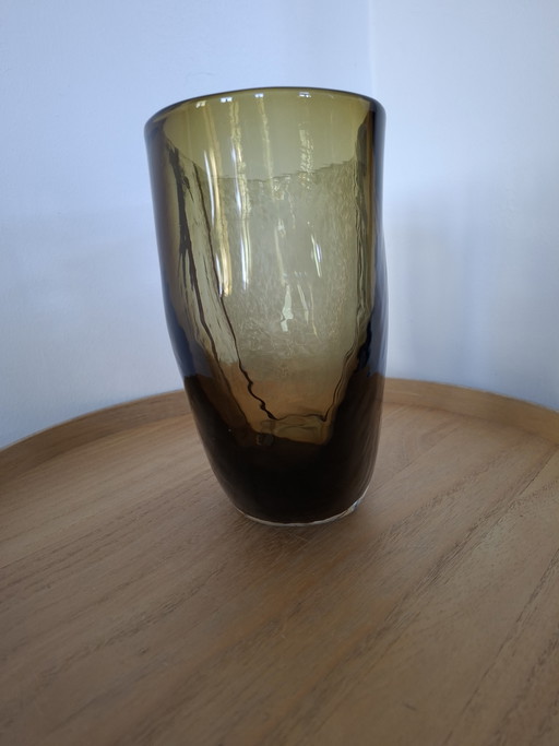 Substantiële Mondgeblazen Design Vaas - Scandinavische Stijl - Jaren '50/'60