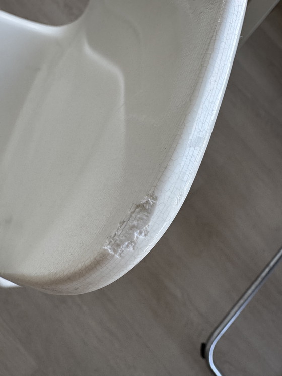 Image 1 of 4x white Bonaldo dining chairs ‘Lei’ 