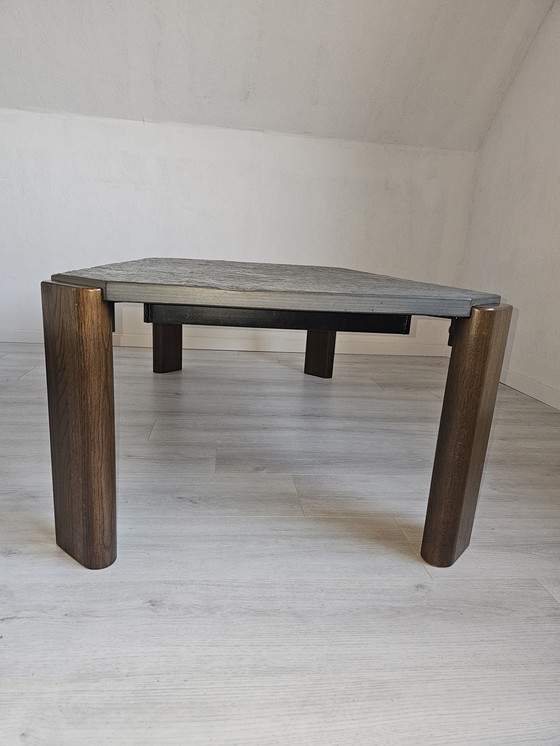 Image 1 of Mesas de centro de diseño de los años 70 con fósiles.