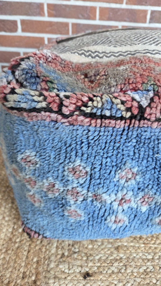 Pouf berbère vintage – Poufs & repose-pieds, Wool (photo 2 of 6)