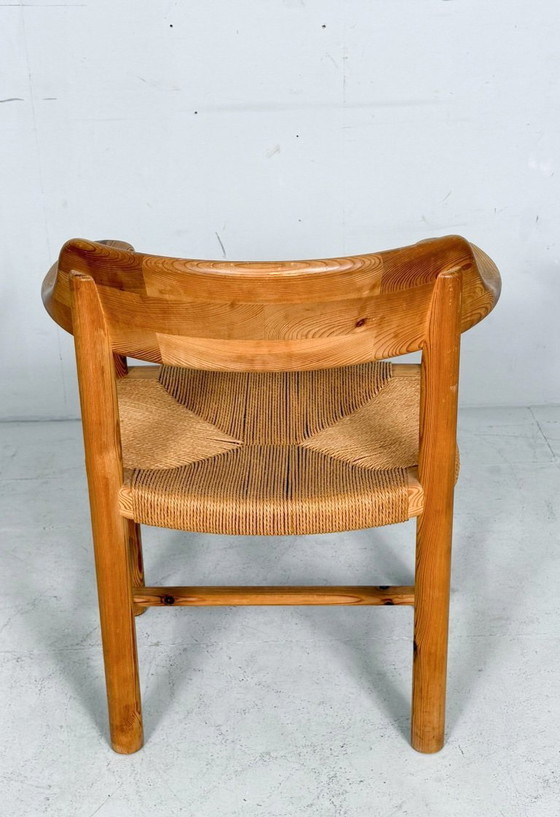 Image 1 of Rainer Daumiller & Poultries Pedersen für Grammrode 4 Stühle / Esszimmerstühle, Kiefer, Papierkordel, 1970er Jahre, Dänemark