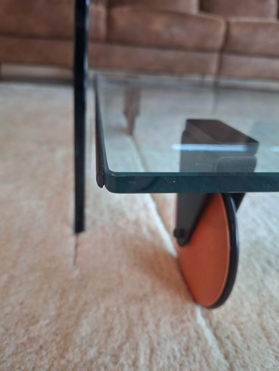 Image 1 of Glazen Ponte salontafel  door Angelo Cortesi voor Fiam Italia.