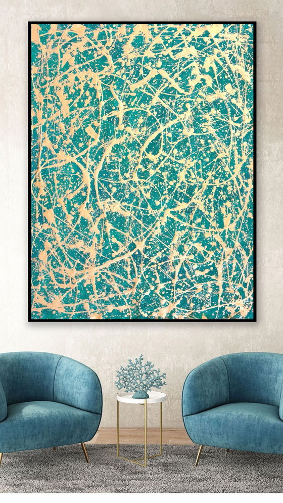 Jürgen Angeler - Molto Vivace Gold – Paintings & Drawings, Canvas (photo 10 of 16)