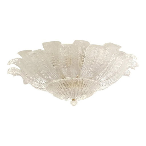 Impresionante lámpara de araña empotrada Sputnik de cristal de Murano italiano