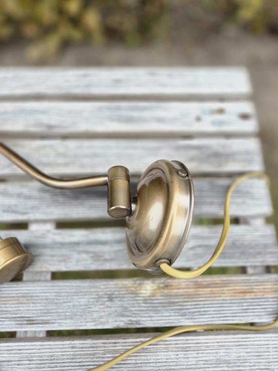 Image 1 of Vintage - Wandlamp - Booglamp - Herda - Kelkglas