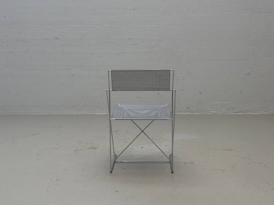 X-Line stoelen van Niels Jørgen Haugesen, jaren 70 – Kuipstoelen, Metal (photo 14 of 14)