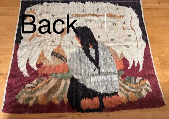 Vintage Wool Wall Tapestry by Piotr Grabowski, Rugs & carpets, Multi Color (photo 2 of 6)