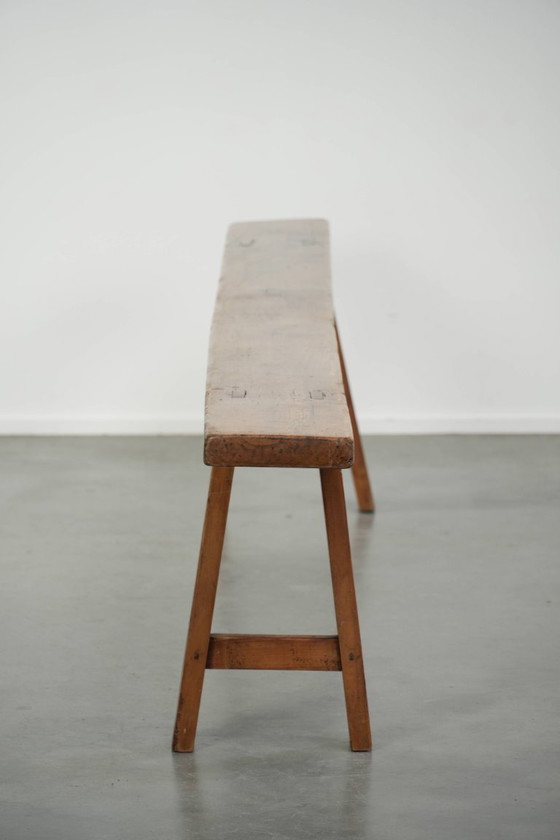 Image 1 of Banco de recibidor/banco para la mesa del comedor de brocante francés atemporal con una gran apariencia.