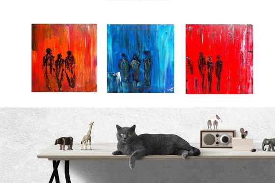 Image 1 of 3 Abstract Paintings