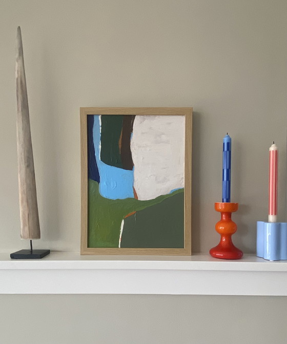 Image 1 of Dipinto astratto 30 x 40 cm con cornice