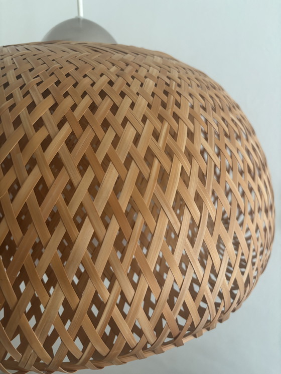 Image 1 of Ikea - Ikea design - Boja - ratan - hanglamp - bamboe - 2000 boho 